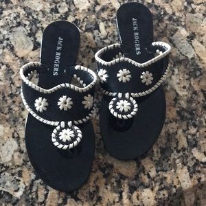 Jack Rogers Navajo black jellies